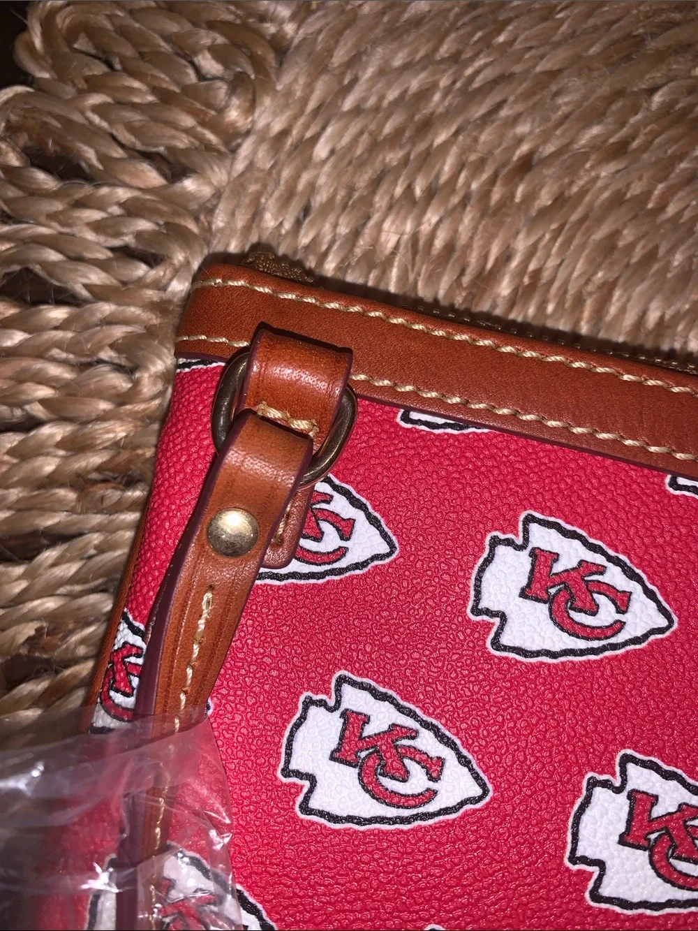 Dooney & Bourke Kansas City Chiefs Red Large Slim Crossbody Purse - Picture 10 of 10